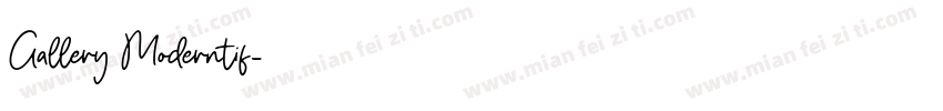 Gallery Moderntif字体转换